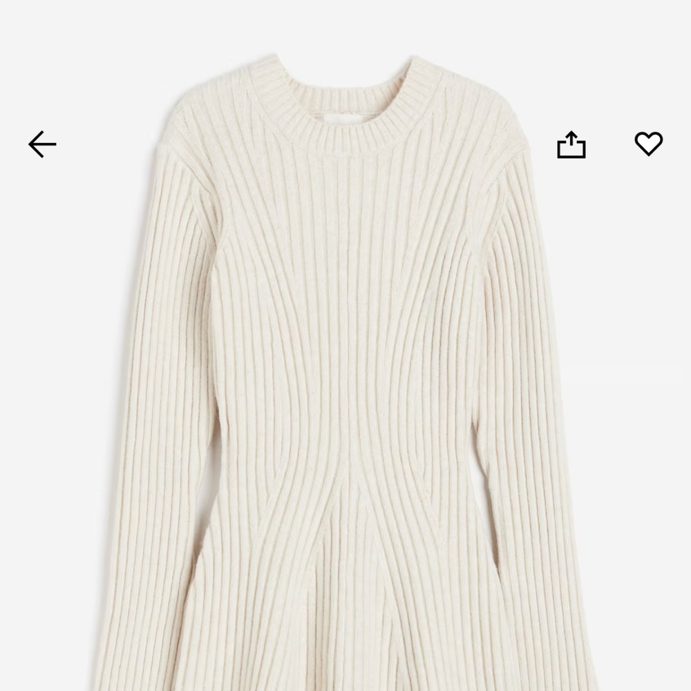 Rib knit dress for sale